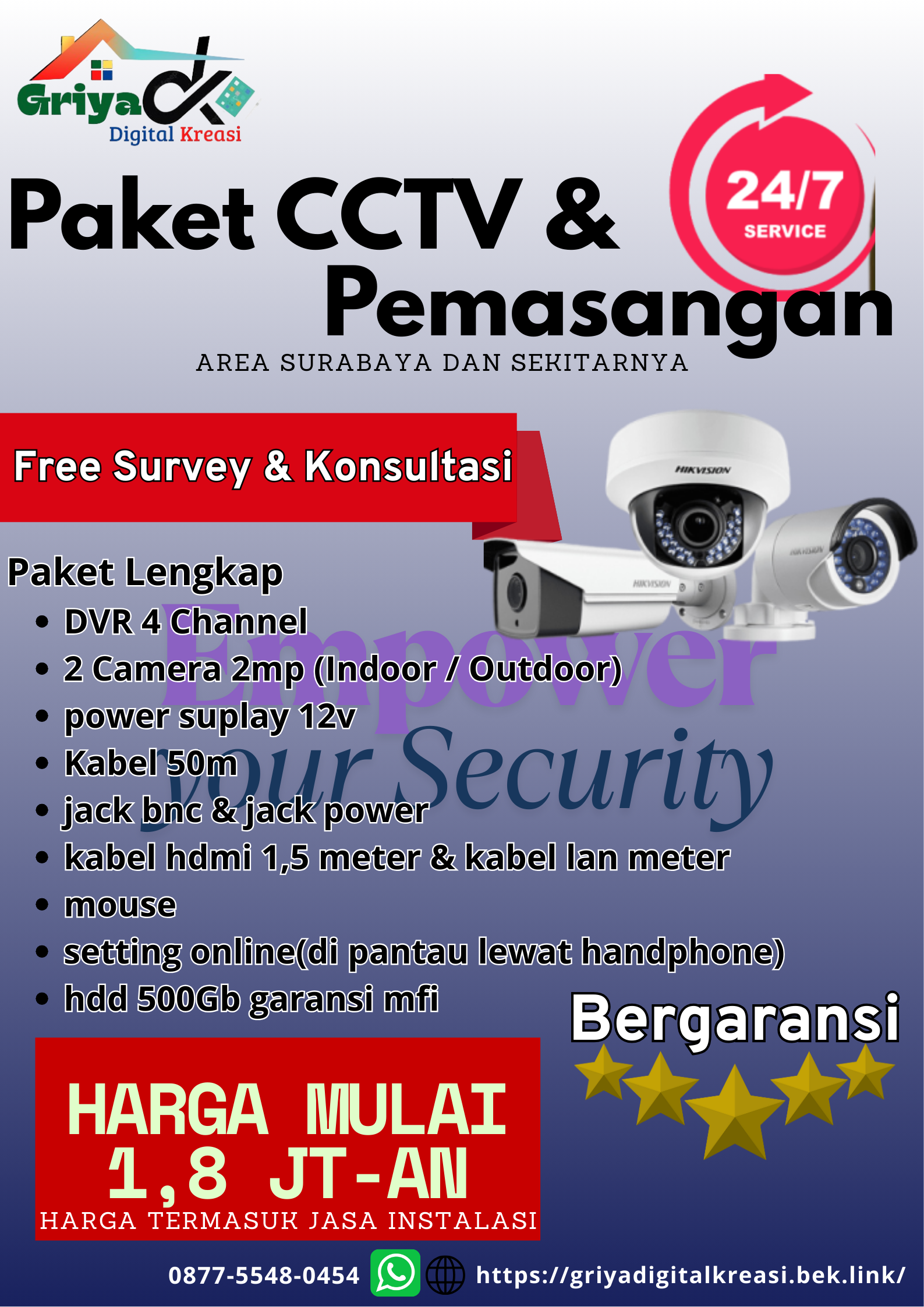 Instalasi & Maintenance Infrastruktur Jaringan - Griya Digital Kreasi